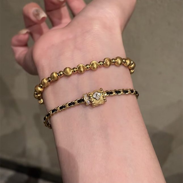 Women's S925 Silver Solid Luck Bracelet - Elegant Charm for Good Fortune - Image 4