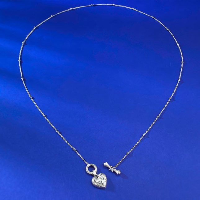 Elegant Women's S925 Silver Heart Pendant Necklace – Timeless & Chic Jewelry - Image 5